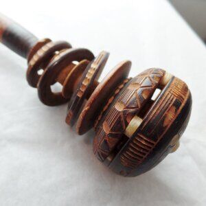 Vintage Molinillo Hot Chocolate Wisk Frother 11 Inch Hand Made